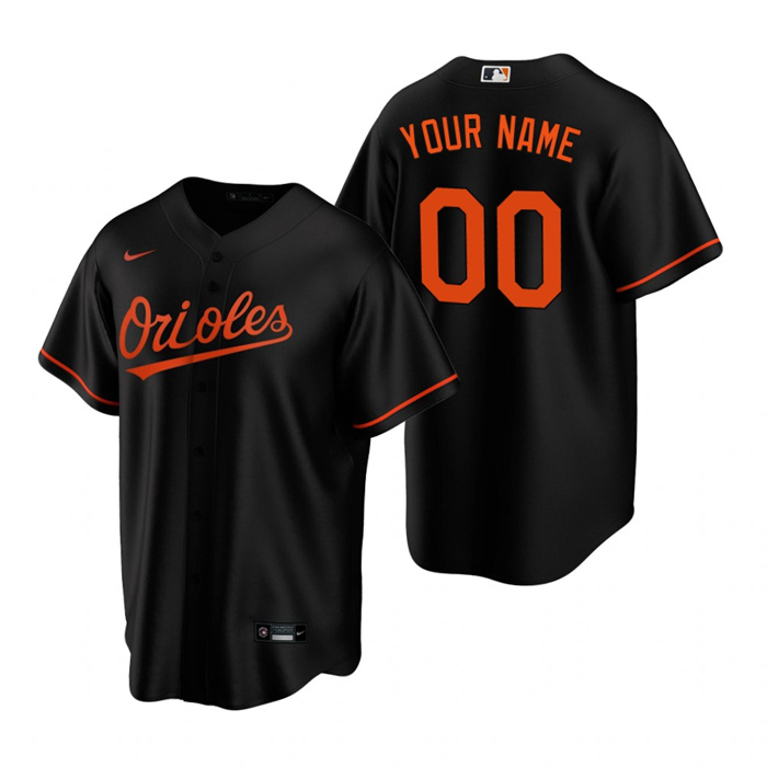 Youth Baltimore Orioles Active Player Custom Black Cool Base Stitched Baseball Jersey